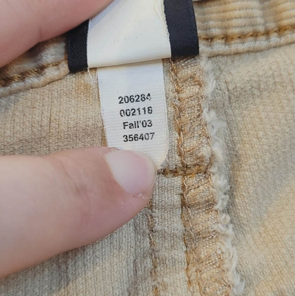 GUC | GAP Vintage Tan Corduroy Midi A-Line Skirt - Picture 7 of 7